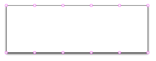 The rectangle after magnets have been applied.