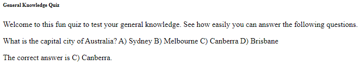 Output of index.html in a browser after changing the heading element to h6.