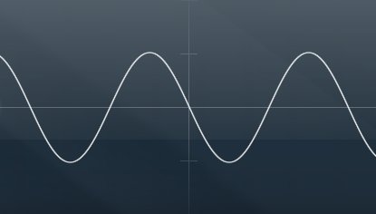 A sine wave.