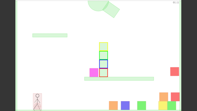 Screenshot of later digital prototype of StackHack HTML game.